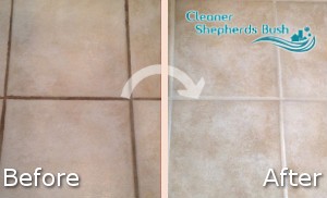 Kitchen tile cleaning