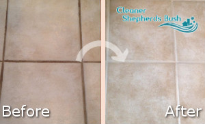 Kitchen tile cleaning